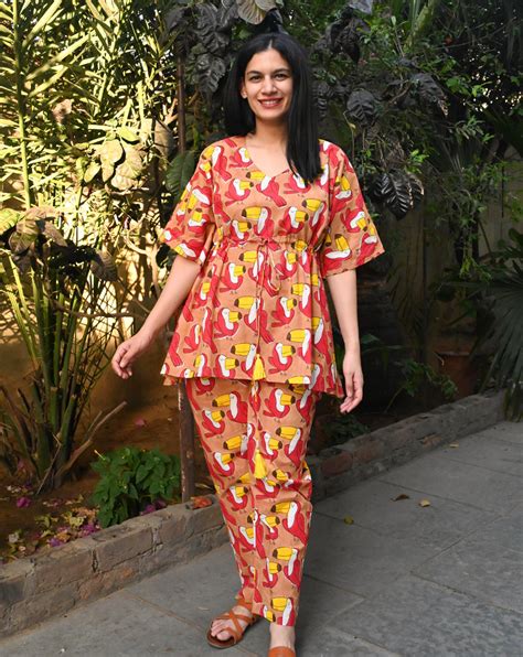 Toucan Original Co-ord Set | Phutari | Hand Block Printed in Cotton