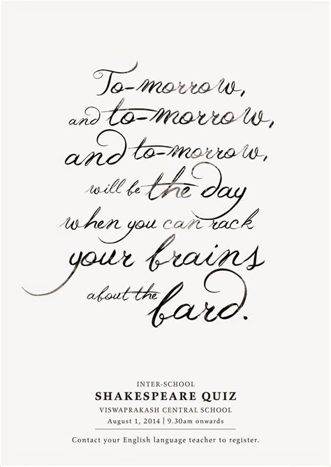 Quizzing the Bard - Stark Communications