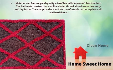 Buy SHF® Cotton Door Mats & Bathmats Size 40x60 CM Set of 2 Piece ...
