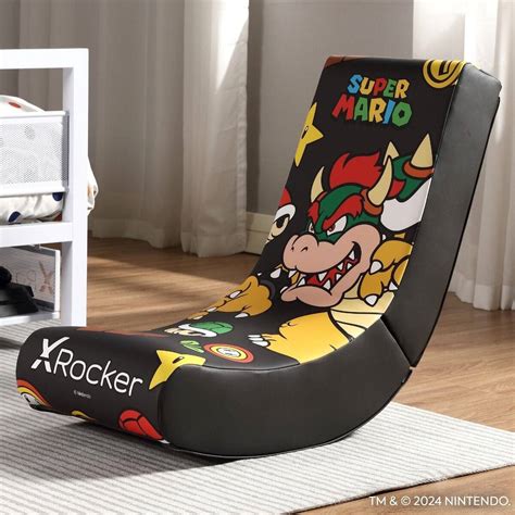 X Rocker Nintendo Video Rockers, Bowser Power Up Edition Gaming Chair ...