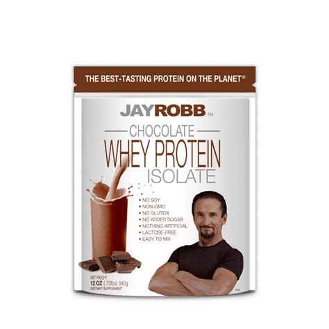Jay Robb - Whey Protein Isolate Powder Chocolate - 12 oz. - Walmart.com