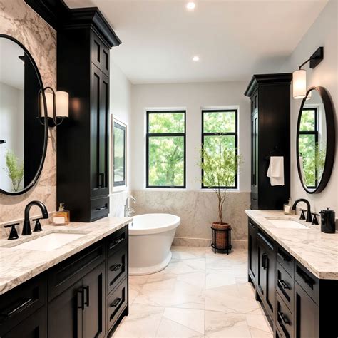 25 Bathrooms with Black Cabinets To Upgrade Your Design