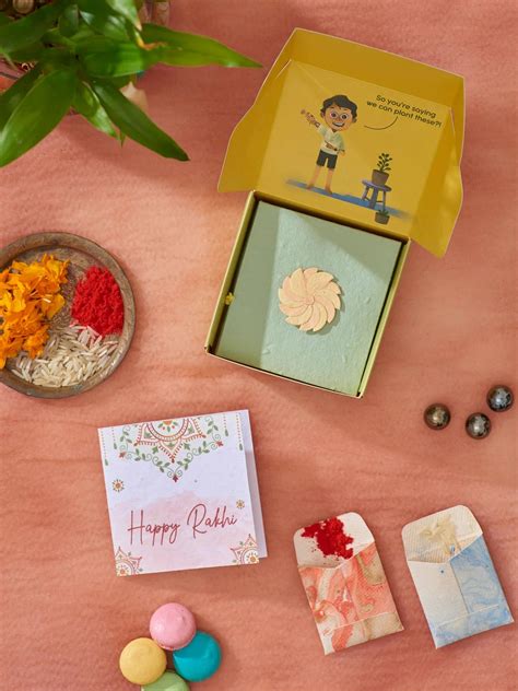 Wheely Wonka | Eco-Friendly Plantable Seed Paper Rakhi Combo