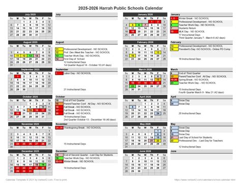 HARRAH PUBLIC SCHOOLS OK Calendar 25-26 Revised [PDF] - EduCounty