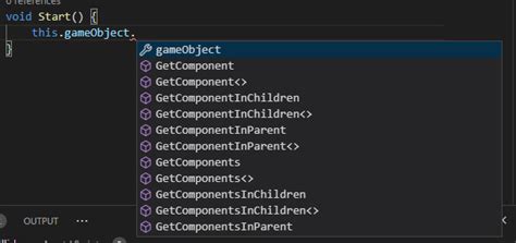 IntelliSense Unity 的图像结果