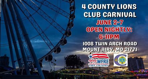 4 County Lions Club Carnival, Mount Airy Carnival Grounds, 6 June 2025 ...