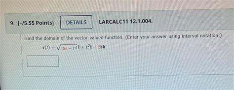 Image result for Vector Valued Function Domain Calculator
