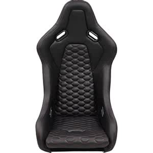 WIILAYOK Racing Bucket Seat, Fixed Backrest, PVC Leather Fabric ...