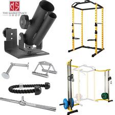 Buy Power Cage Squat Rack Lat Pull 1000 lb Home Gym Dip Bars Body ...