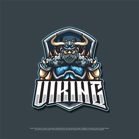 Wikinger Logo Maskottchen Design | Premium Vektor