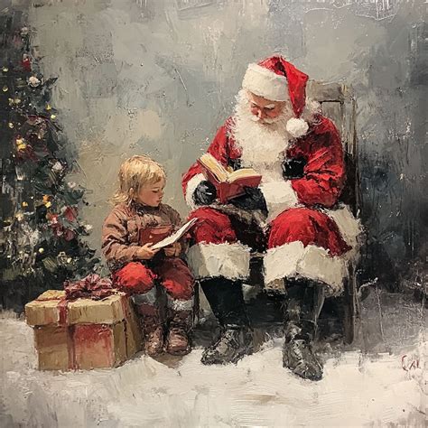 Vintage Santa Art Free Stock Photo - Public Domain Pictures