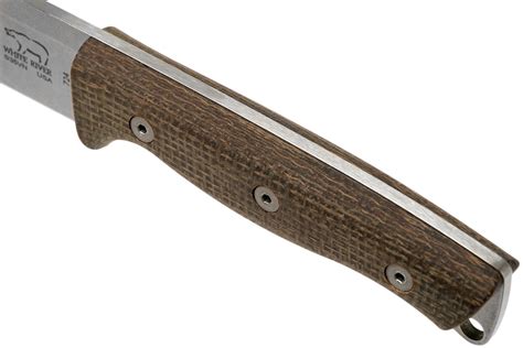White River Knives Ursus 45 Natural Burlap Micarta bushcraft knife | Advantageously shopping at ...