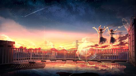 Best Anime Sunset Wallpaper