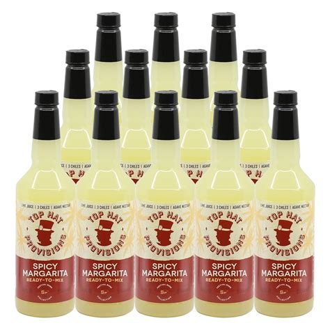 Top Hat Spicy Margarita Drink Mix - Made with 3 Chiles, Pineapple ...