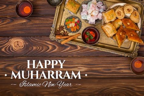 Islamic new year banner collage | Premium Photo