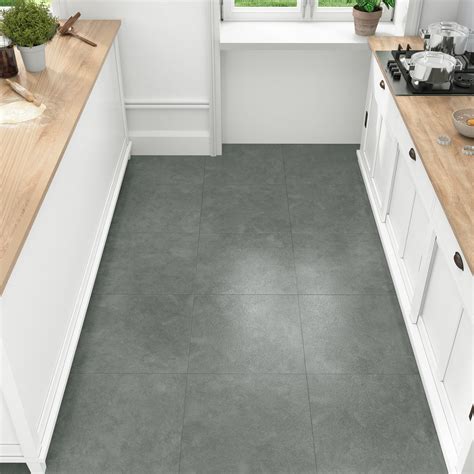WESTICK Grey Marble Peel and Stick Floor Tile 12" x 12" Bathroom Floor ...