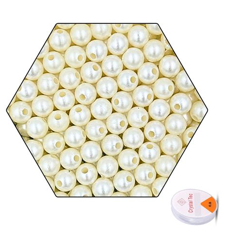 Tdas 1200+ pcs 6 mm Beads for Jewellery Making kit Pearl moti DIY Craft ...