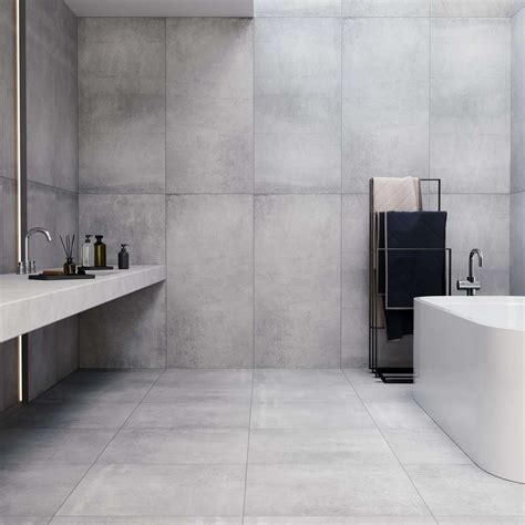 Concrete Tile Bathroom