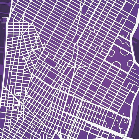 New York University Campus Map Art - City Prints