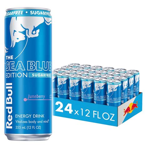 Amazon.com : Red Bull Sea Blue Edition Sugar-Free Energy Drink ...