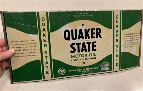 Quaker State Motor Oil Sign