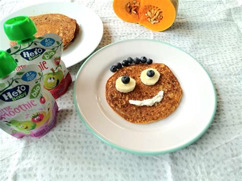 Kürbis Apfelmus Pancakes für Kinder / Halloween ⋆ Miss Broccoli