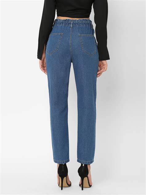 Buy Women Blue High-Rise Baggy Fit Jeans | Kraus Jeans