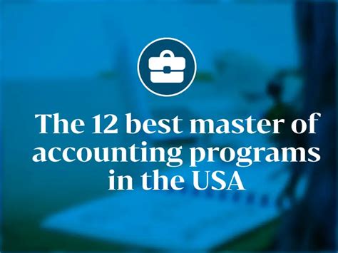 Image result for Master of Accountancy Programs