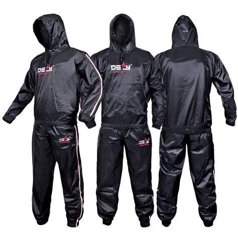 DEFY Heavy Duty Hooded Sauna Sweat Suit for Weight Loss, Intense ...