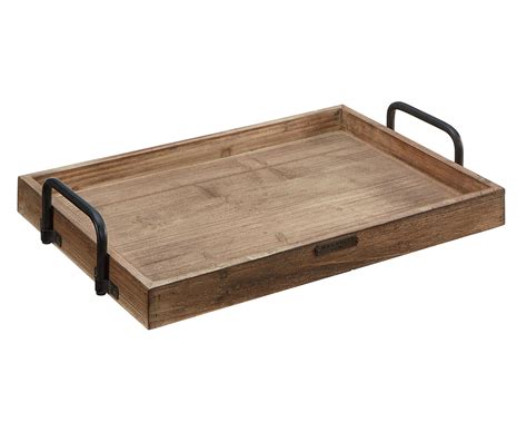 Zimtown Serving Tray,Wood Serving Tray with Handles Boobam Serving Tray ...