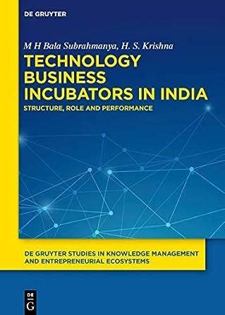 Buy Technology Business Incubators in India: Structure, Role and ...