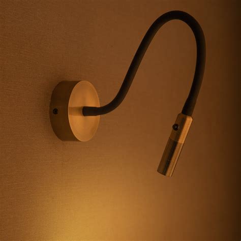 Bend Me Brass LED Light for Bedside Reading Light | Light & Living