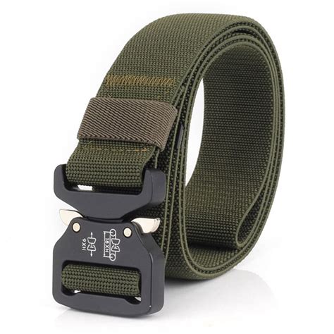 Men Army Tactical Belt Combat Military Nylon Belts Waist Strap Outdoor ...