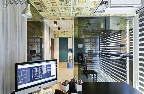 办公空间380平米装修案例_效果图 - 工业风办公室 - 设计本