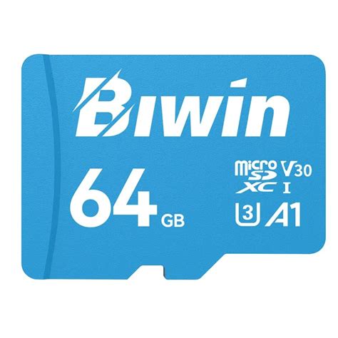 Biwin MS100 64GB MicroSD Card A1 Performance UHS-I C10/U1/V10 – tpstech.in