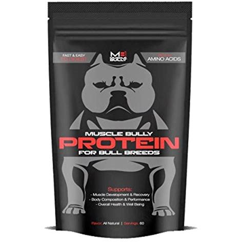 Muscle Bully Protein Supplement for Dogs - Supports Muscle Growth, Size and Recovery. Formulated ...