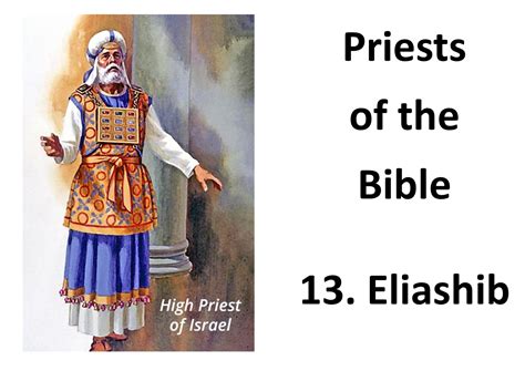 Priests of the Bible 13 Eliashib | JRB Publications