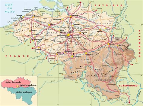 Maps of Belgium | Detailed map of Belgium in English | Tourist map of Belgium | Road map of ...