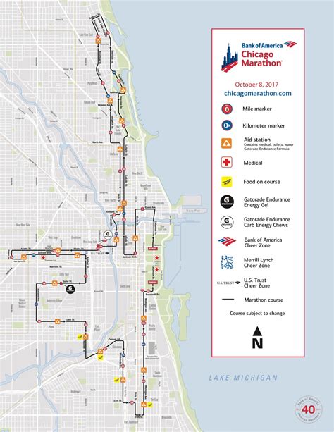 Chicago Marathon 2025 Route Map - Route%202019 Crop bank of america ...