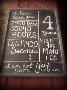 4 Year Wedding Anniversary Gifts For by 4 Year Anniversary Chalkboard Proud To Say In January We 4 Year Wedding Anniversary Gifts For
