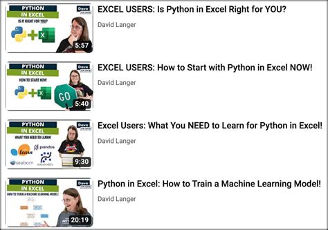 Image result for Python Excel David Langer