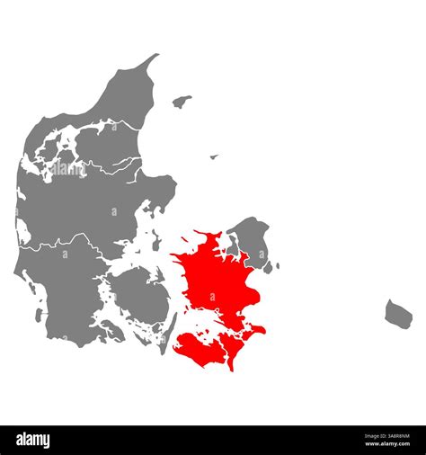Region Zealand denmark map shape, travel web flat concept icon vector illustration Stock Vector ... - detailed map of zealand denmark