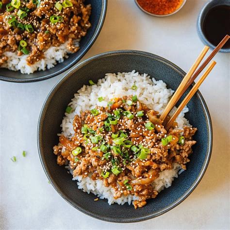 Quick & Flavorful Ground Turkey Teriyaki Rice Bowls Recipe - Worth Pinning