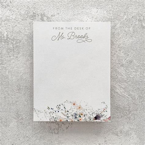 Personalized Notepads - Gifts for Her - Teacher Gift, Custom Name ...