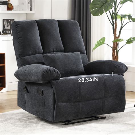 HOMYEDAMIC Oversized Recliner Chair, Plus Size 28 inch Large Wide Seat ...