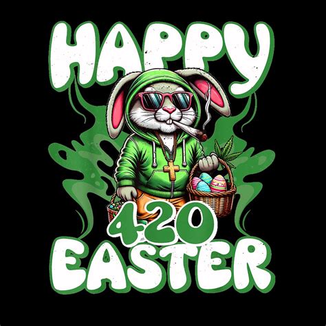 Happy 420 Easter Funny Smoking Easter Bunny Men Women PNG Digital - Etsy