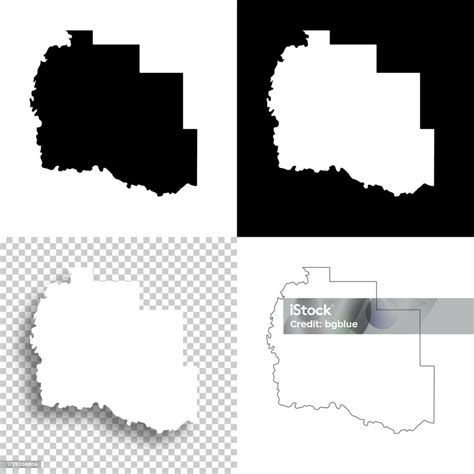 Tillman County Oklahoma Maps For Design Blank White And Black ...
