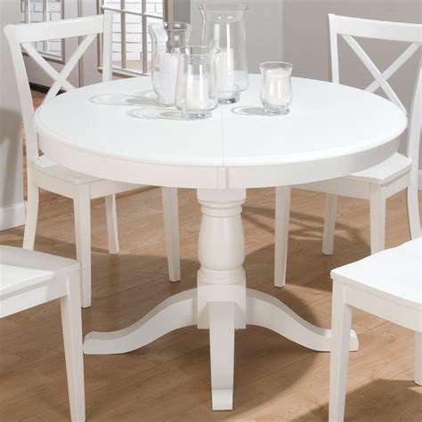 Elegant White Round Kitchen Tables for Modern Living Spaces