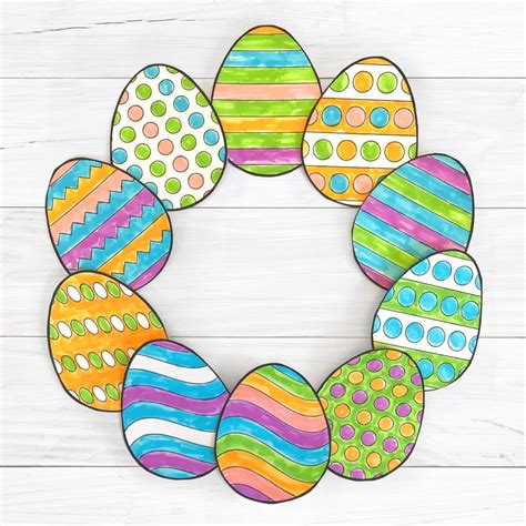 Free Easter Egg Cut Out Printable Templates - Printables for Everyone