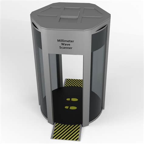 millimeter wave body scanner 3d model